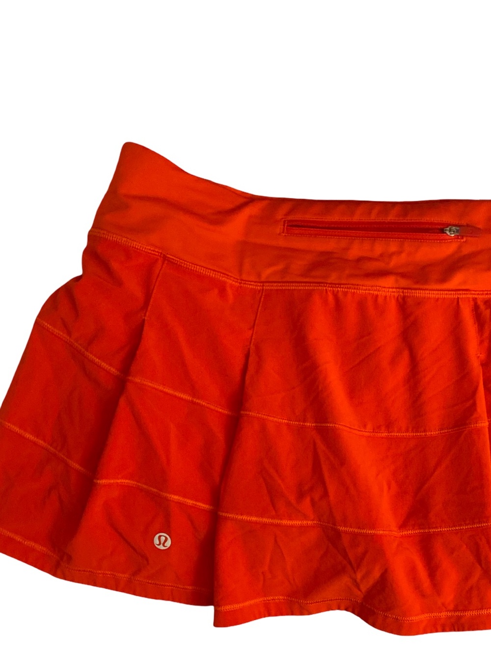 Lululemon Orange /Red Active Skort-8 - Picture 5 of 5